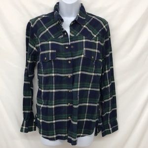 Jacks Girlfriend flannel snap front